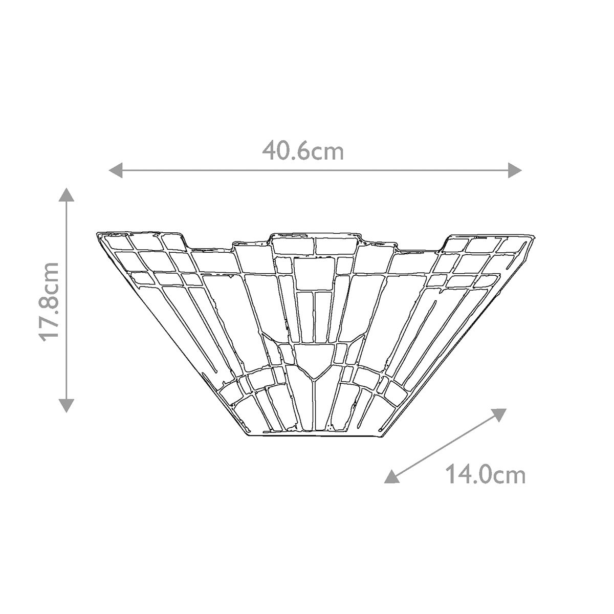 Quoizel Tiffany Inglenook 2 Light Wall Lamp
