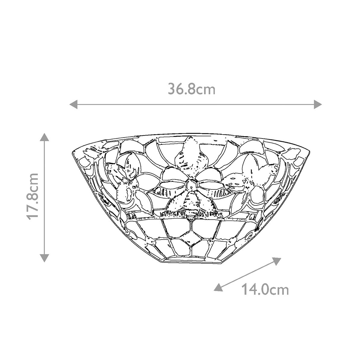 Quoizel Tiffany Kami Wall Light