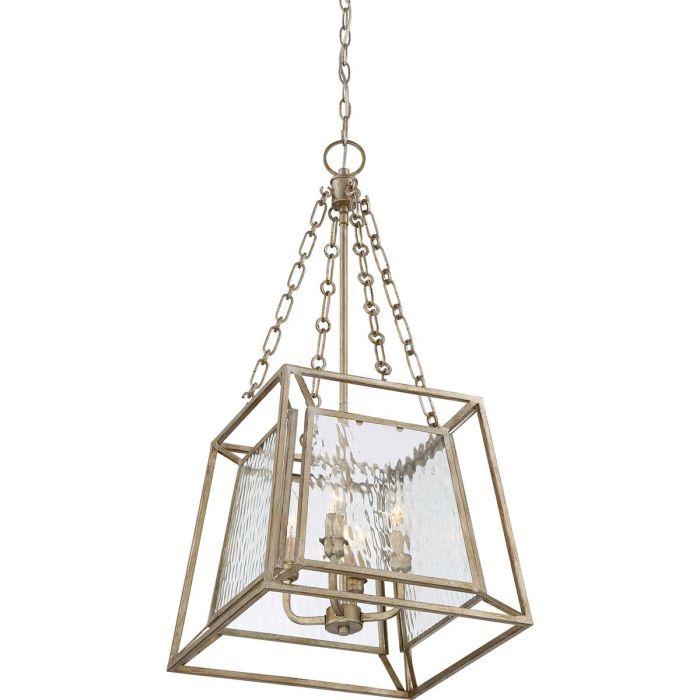 Quoizel Lakeside 4 Light Gold Pendant Ceiling Light