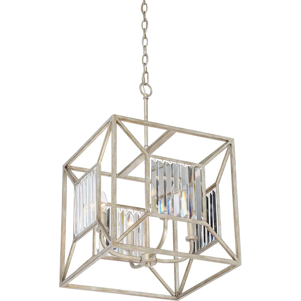 Quoizel Lakeside 4 Light Gold Ceiling Pendant-OPEN-BOX-50-290626