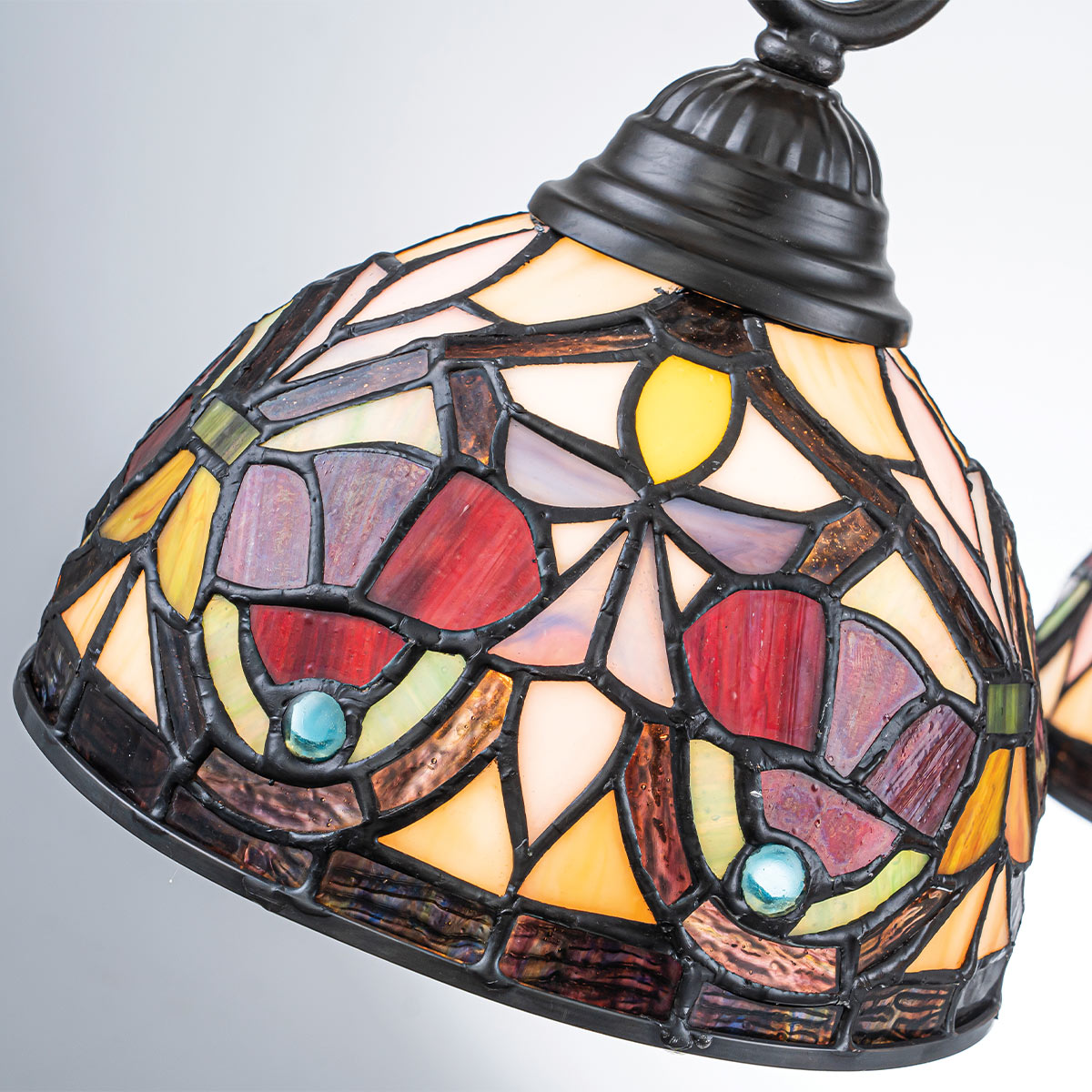 Quoizel Larissa Tiffany 3 Light Ceiling Chandelier