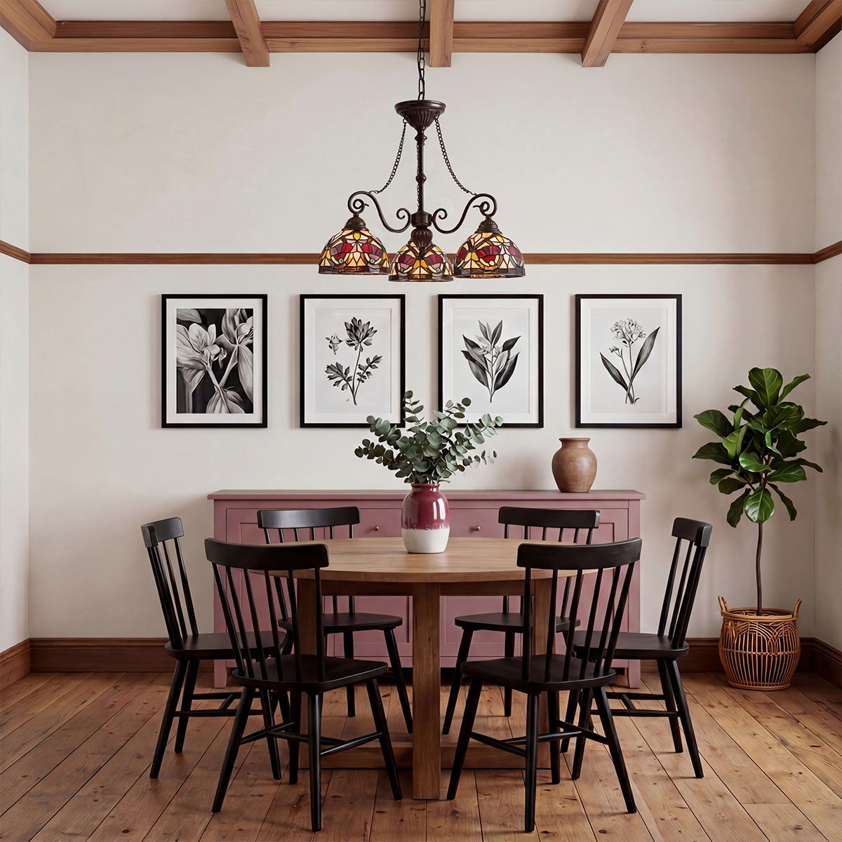 Quoizel Larissa Tiffany 3 Light Ceiling Chandelier