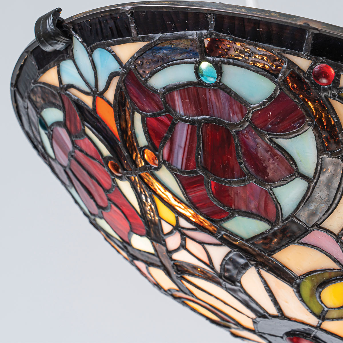 Quoizel Larissa Flush Tiffany Ceiling Light