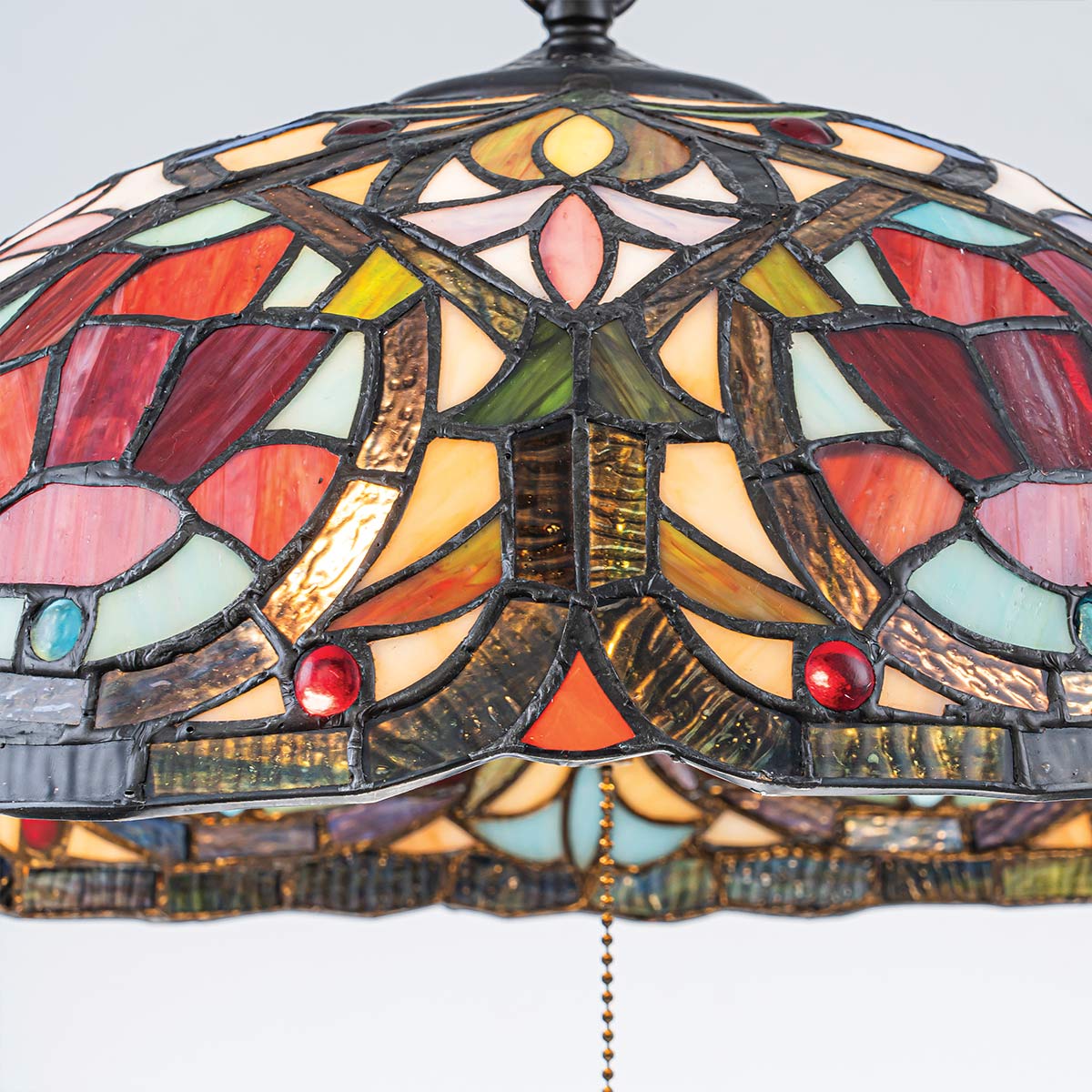 Quoizel Larissa Tiffany Ceiling Pendant Light — installed view