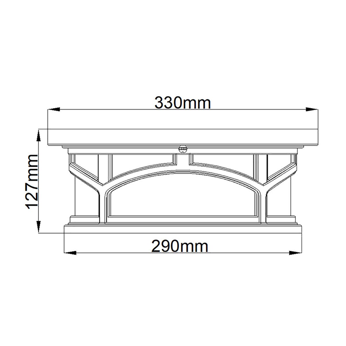 Quoizel Marblehead Bronze Outdoor Porch Ceiling  Light