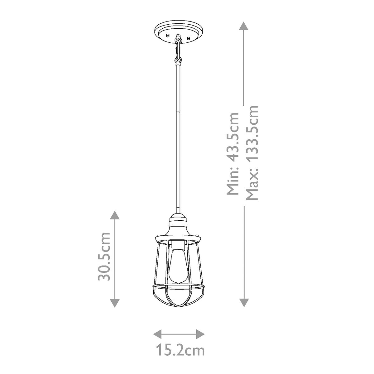 Quoizel Marine 1 Light Bronze Mini Outdoor Pendant Light