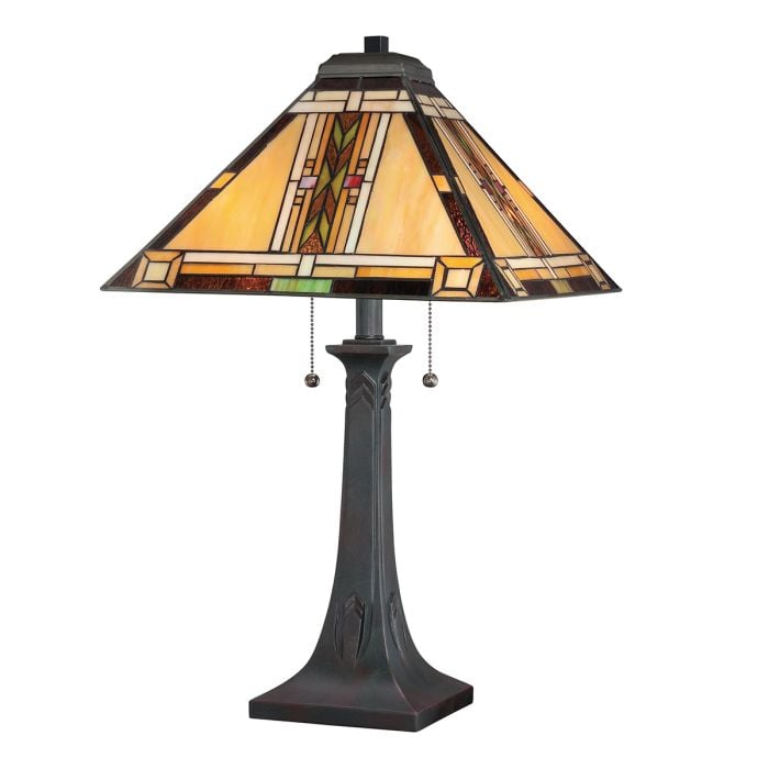 Quoizel Navajo Tiffany Table Lamp