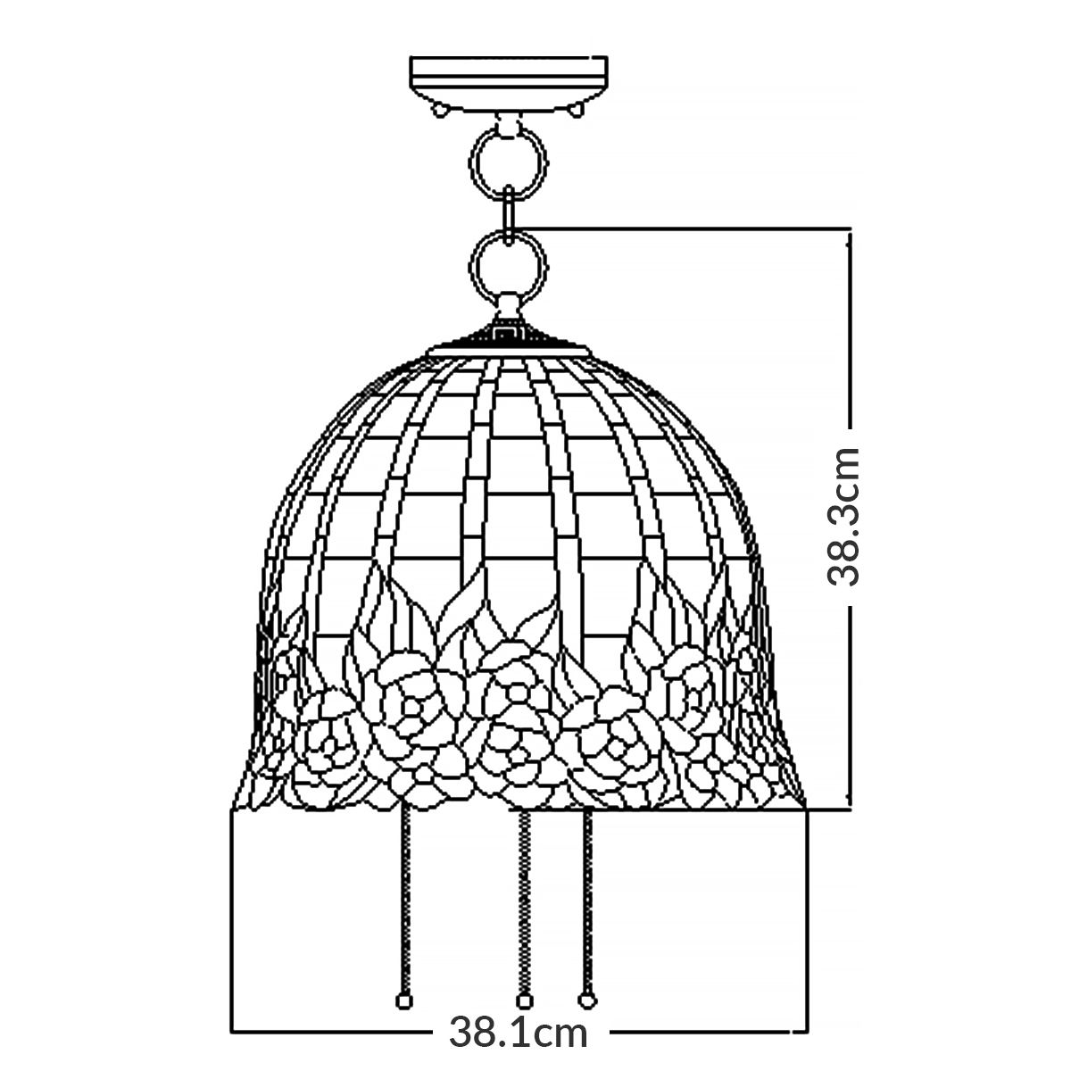 Quoizel Rosecliffe Tiffany Ceiling Pendant Light