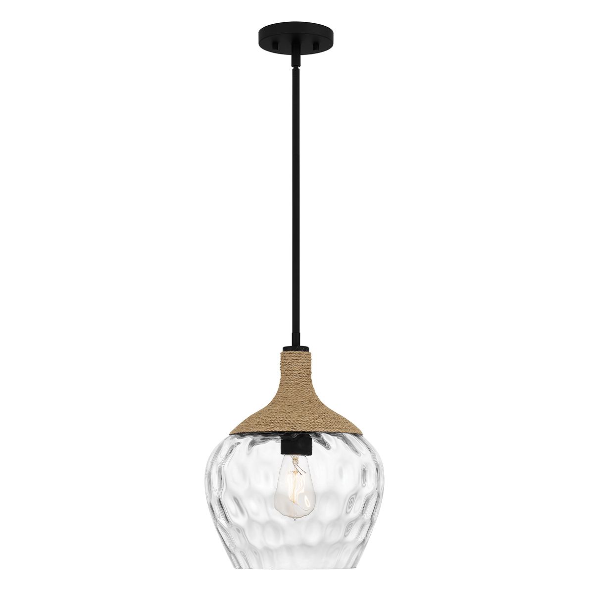 Quoizel Royer Back and Rope Ceiling Pendant Light