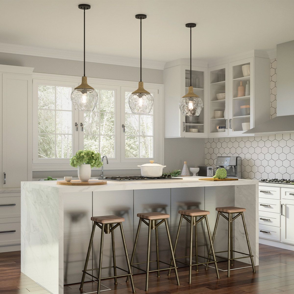 Quoizel Royer Back and Rope Ceiling Pendant Light