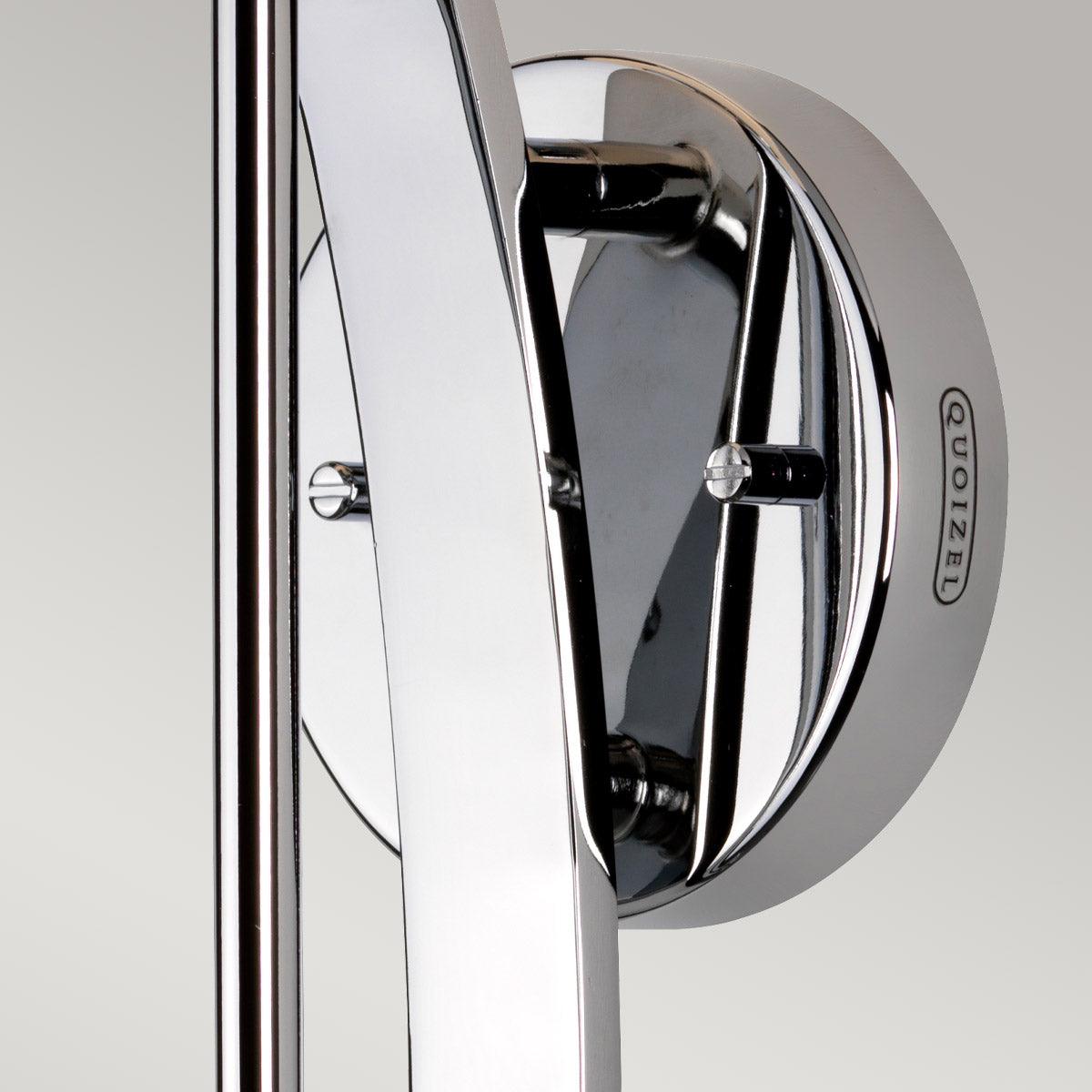Quoizel Taylor Large Polished Chrome Bathroom Wall Light