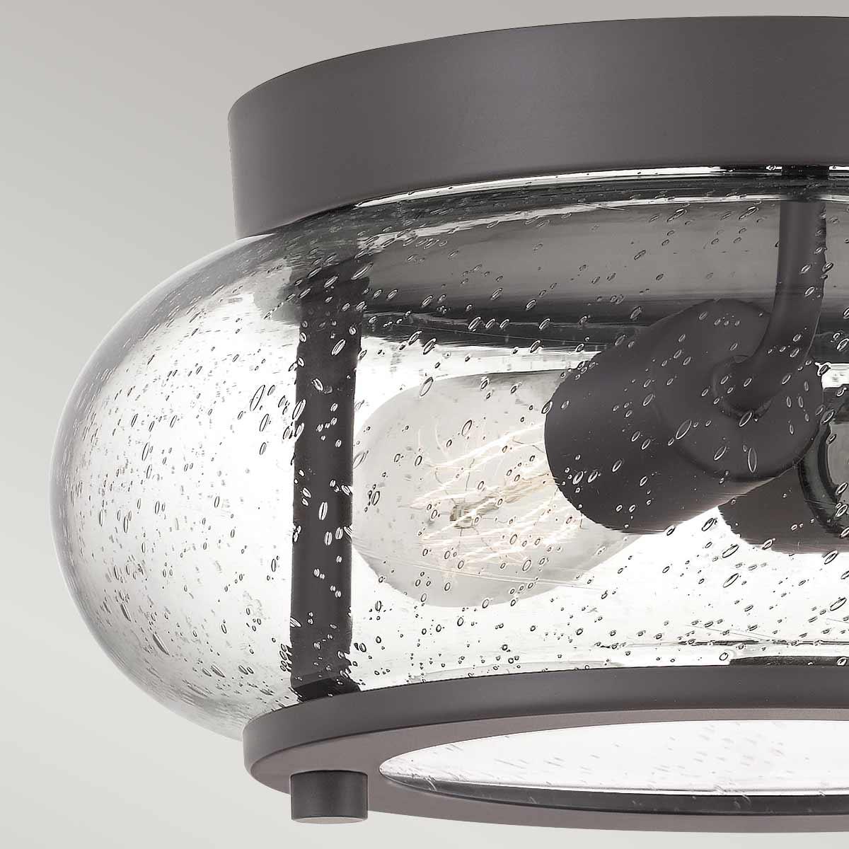 Quoizel Trilogy 2 Light Flush Mount Bronze Ceiling Light