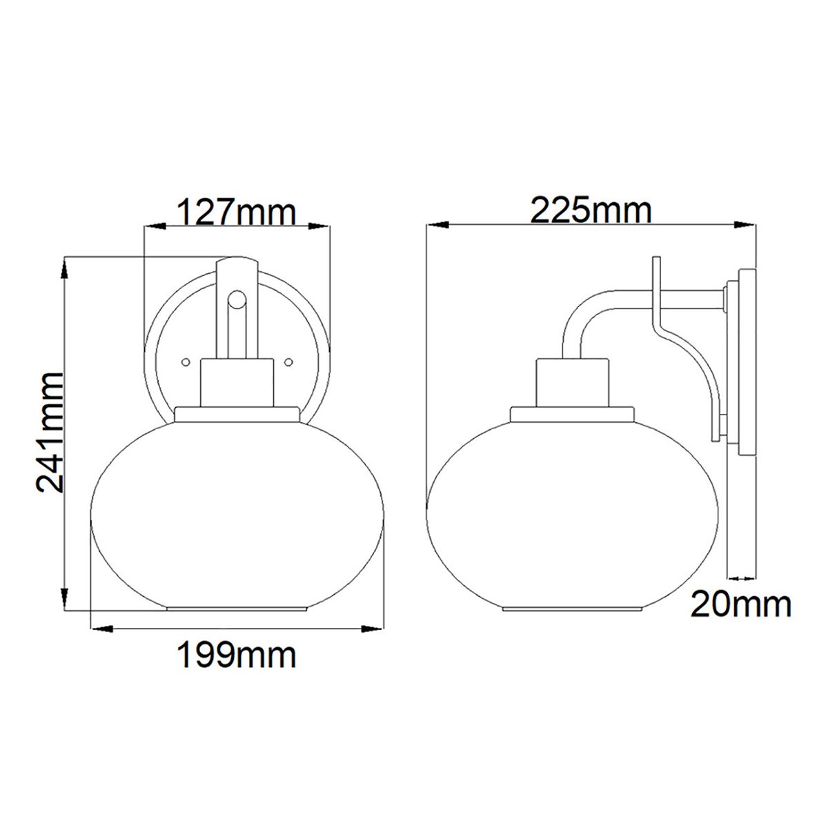 Quoizel Trilogy 1 Light Brushed Nickel Wall Light