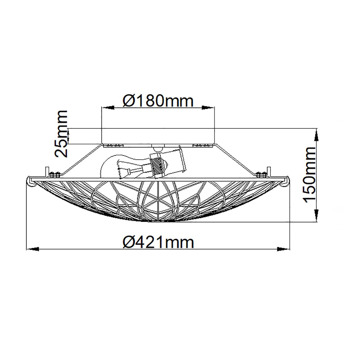 Quoizel Victory Tiffany Semi-Flush Ceiling Light