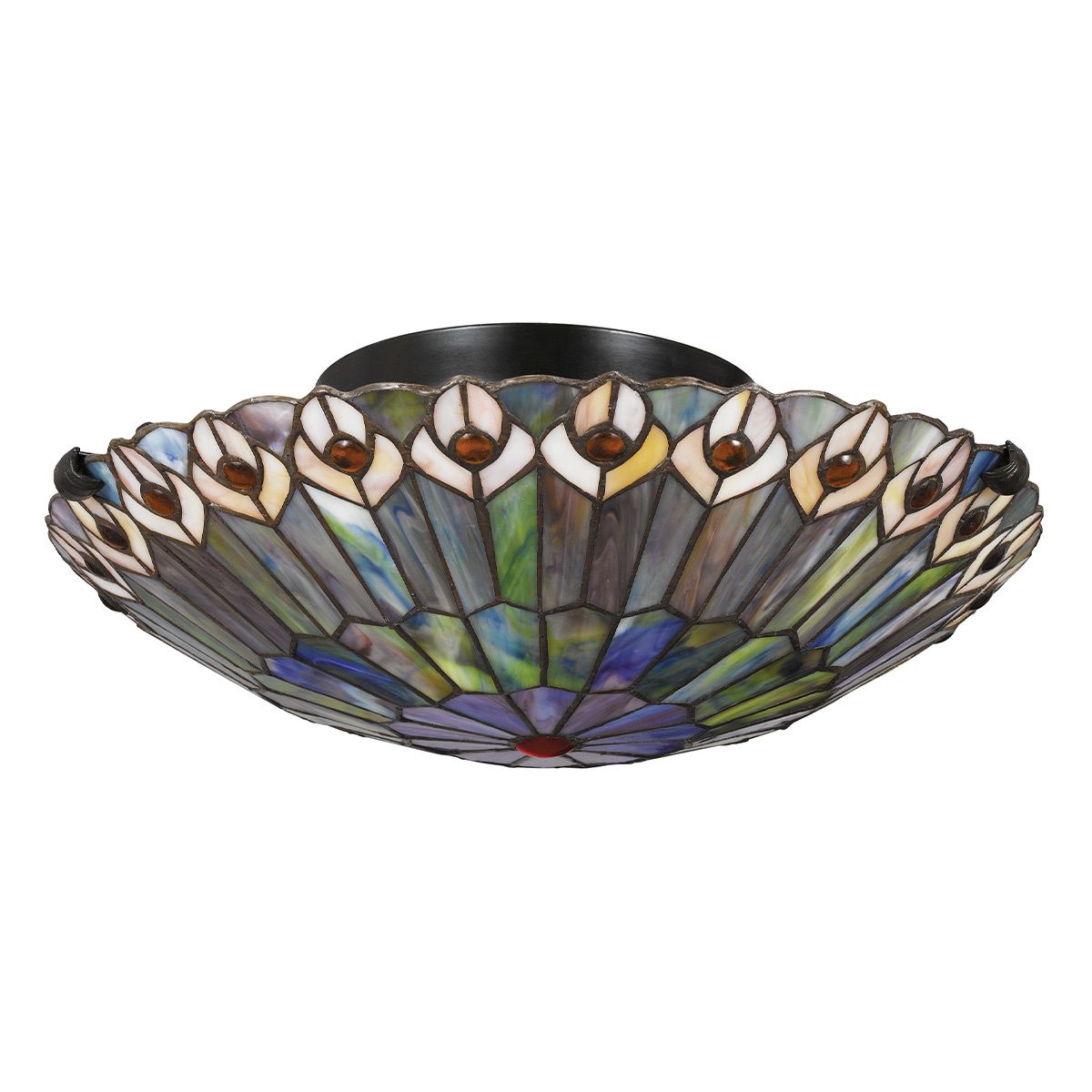Quoizel Watkins Tiffany Flush Ceiling Light