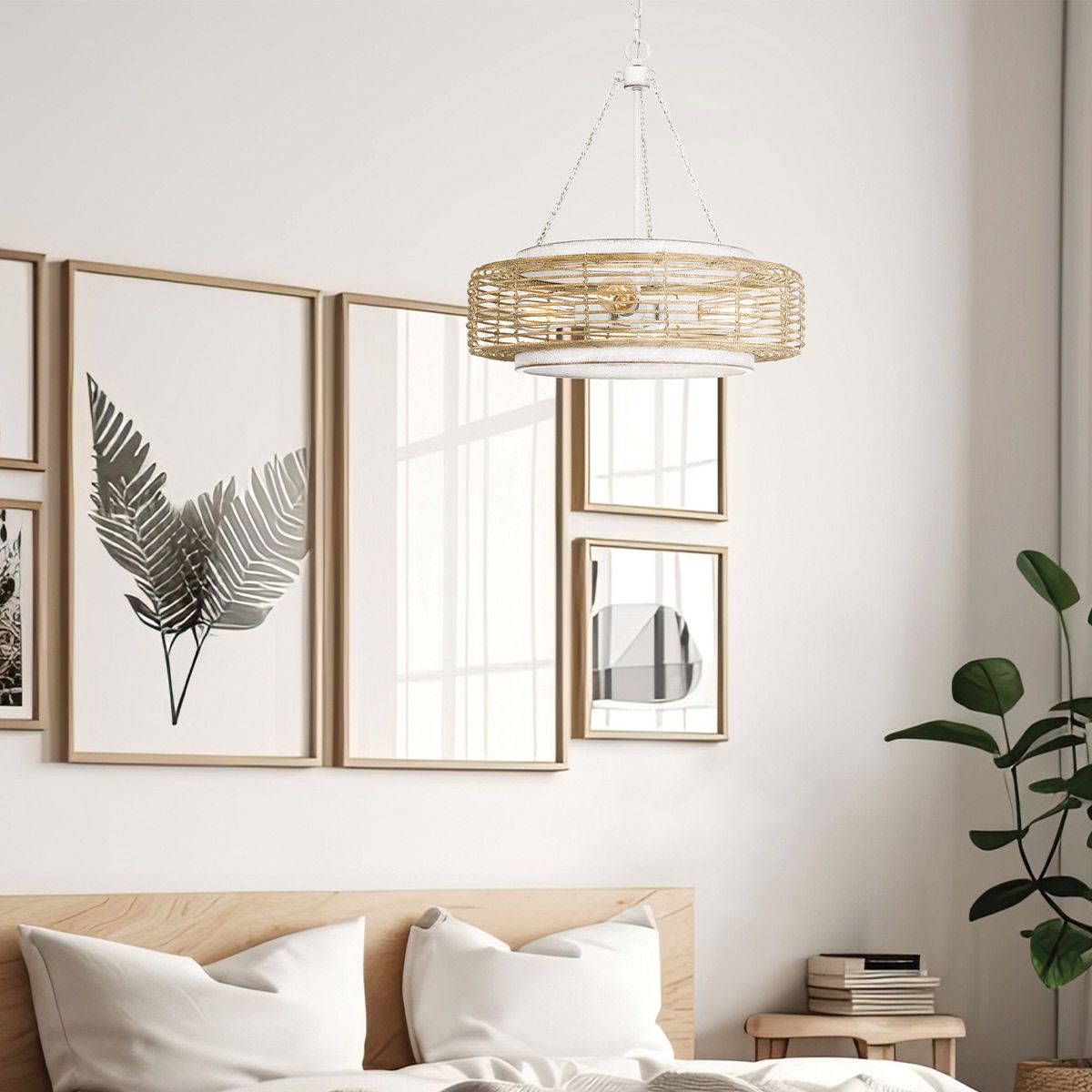 Quoizel Waylon White Ceiling Pendant Light