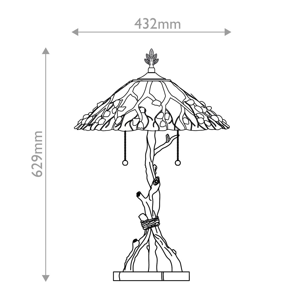 Quoizel Whispering Tiffany Table Lamp