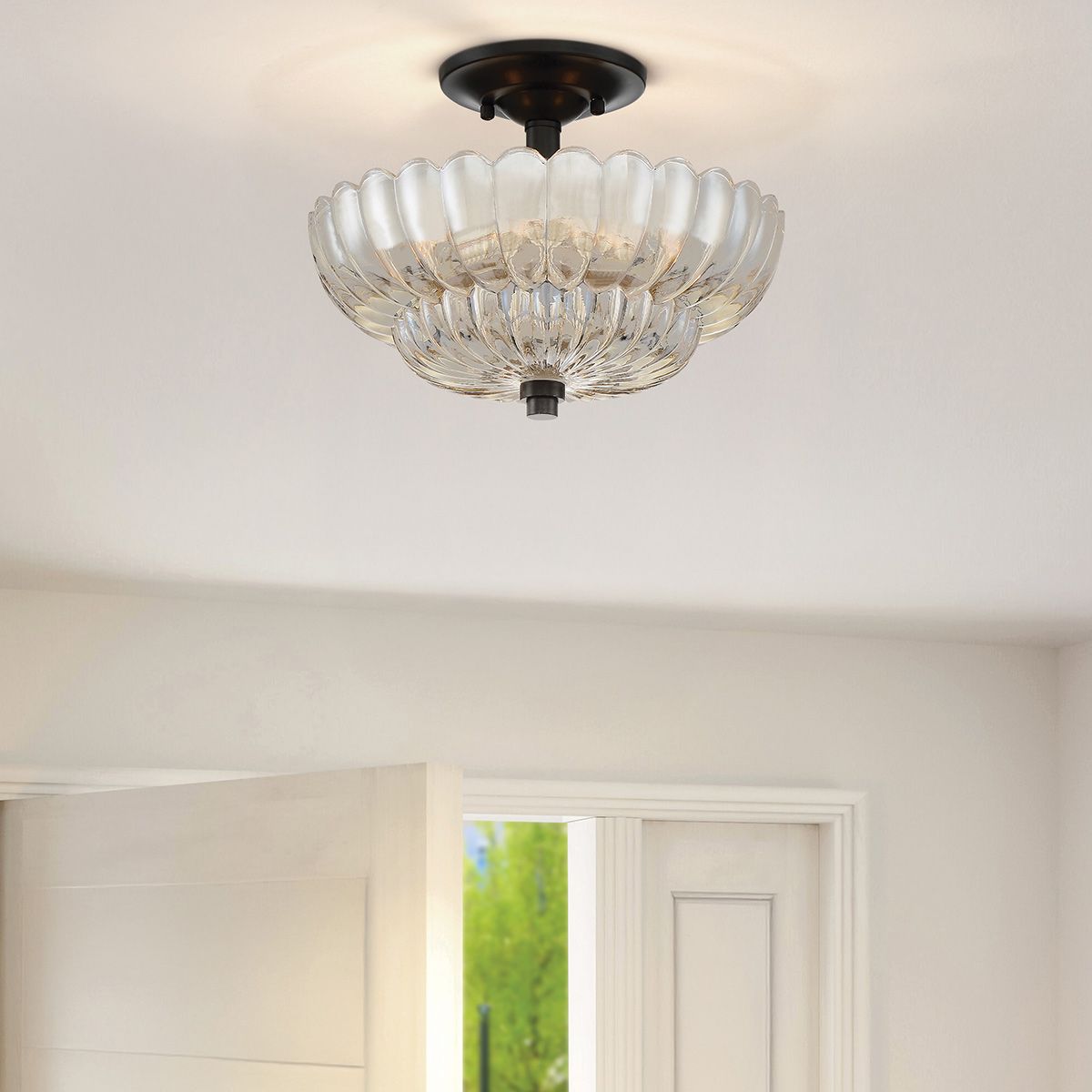 Quoizel Whitecap Small Semi Flush Ceiling Flush
