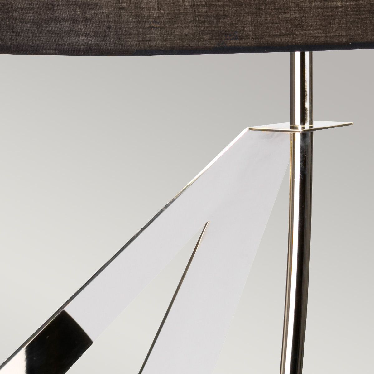 Ribbon 1 Light Polished Chrome Table Lamp Elstead Lighting