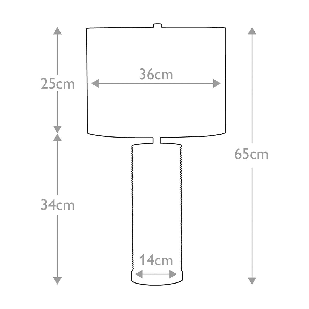 Ripple 1 Light Black Table Lamp - Elstead Lighting