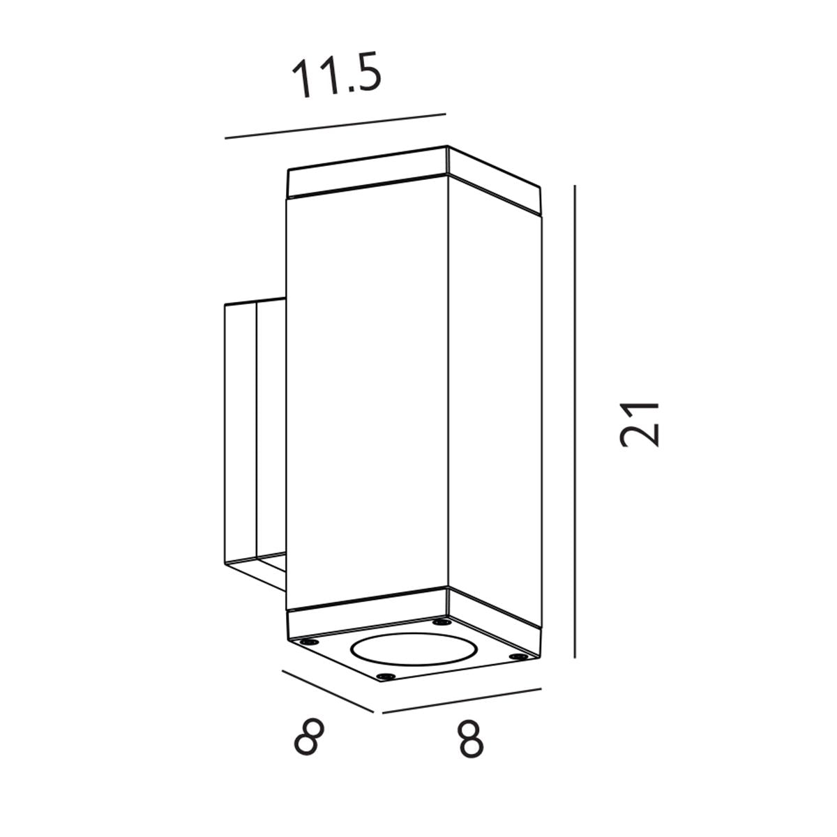 Norlys Sandvik 2 Light Graphite Up & Down Outside Wall Light-warehouse-clearance-140826
