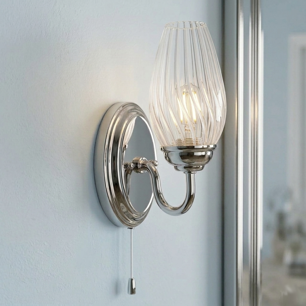 Sater Chrome Finish Bathroom Wall Light-warehouse-clearance-020426