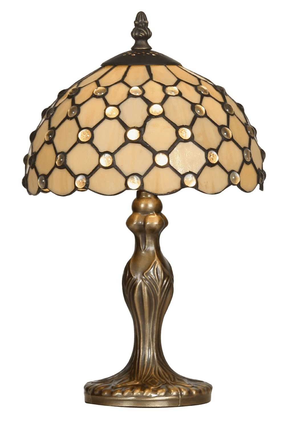 Oaks Tiffany Jewel Lamp-TIFF-20-240626