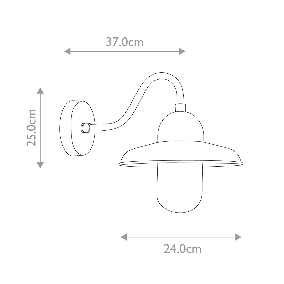 Elstead Somerton Brass Outdoor Wall Light