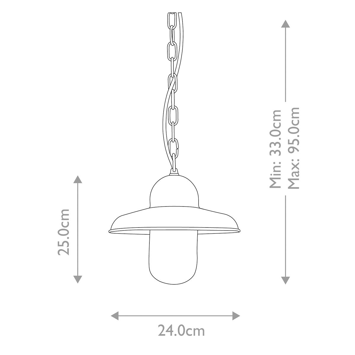 Elstead Somerton Verdigris Outdoor Pendant Light