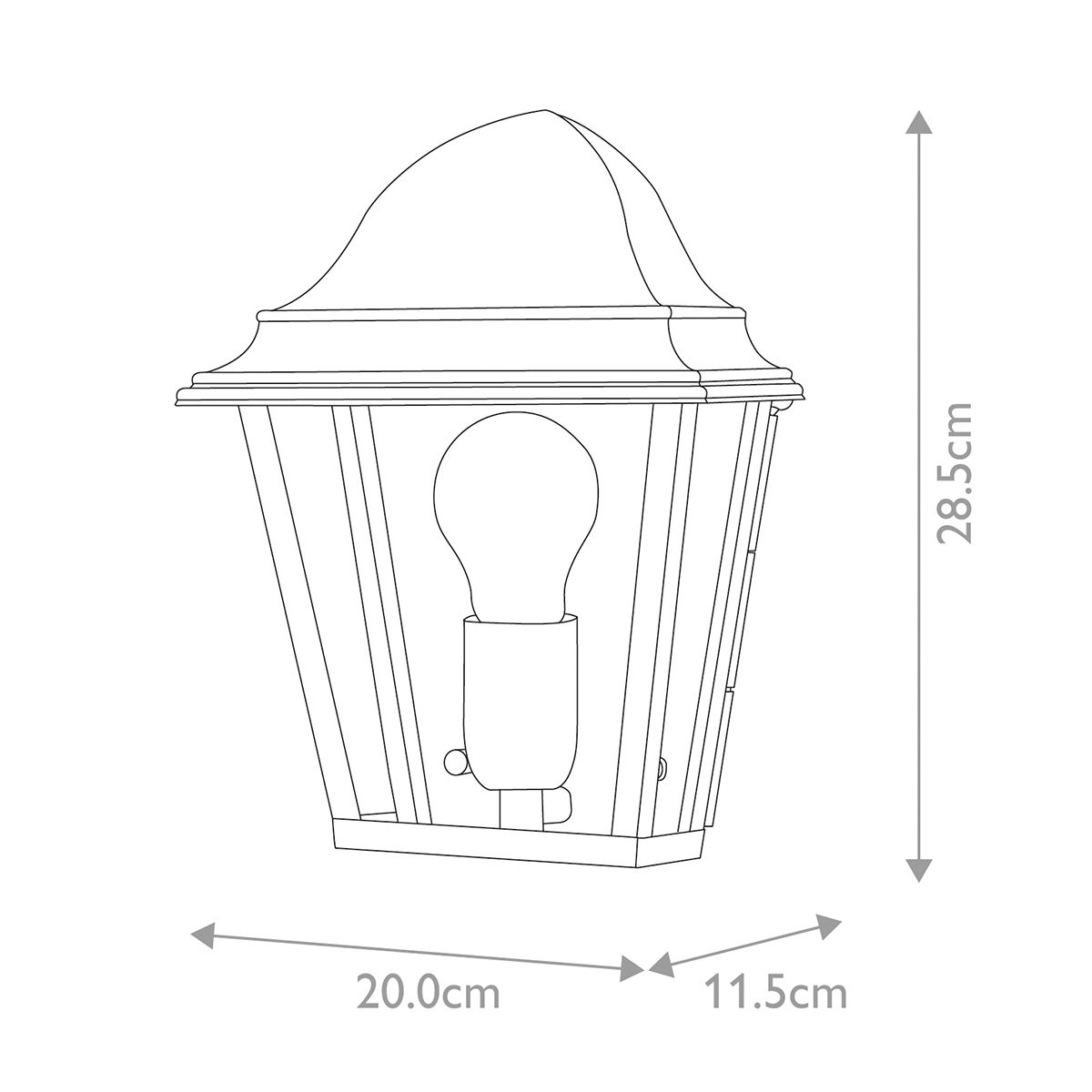 Elstead St James Aged Brass Outdoor Wall Light