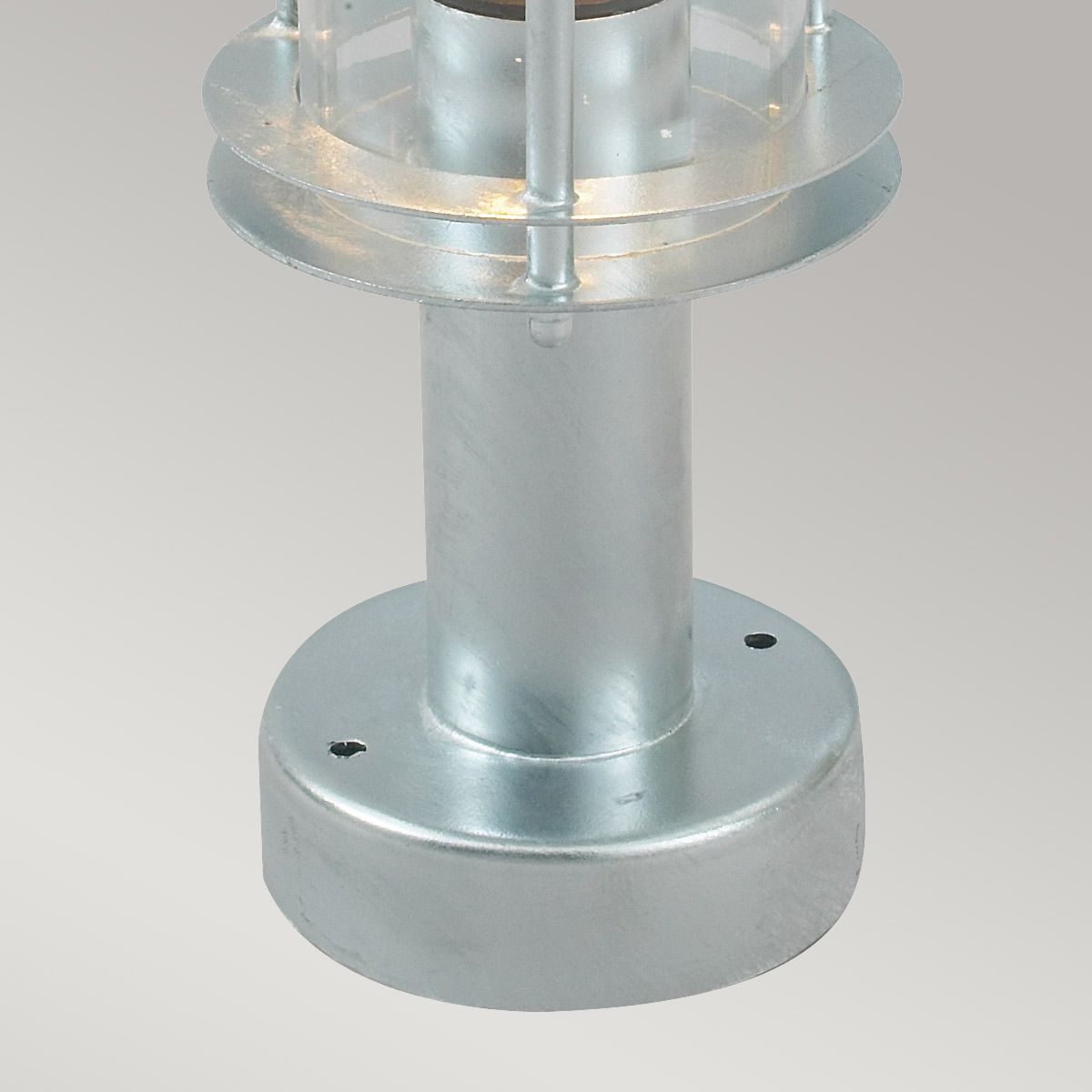 Elstead Stockholm Galvanised Steel Outdoor Pedestal Lantern