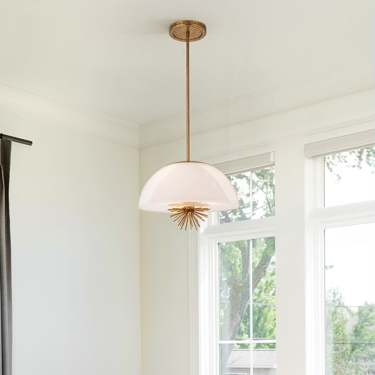 Elstead Staring 3 Light Gold Pendant Light