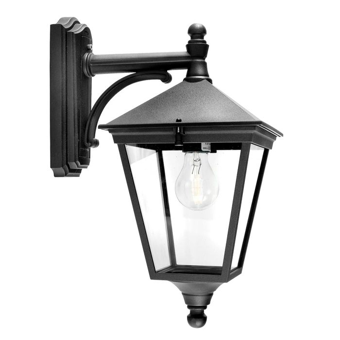 Elstead Turin Black Outdoor Downlighter Wall Light-WAREHOUSE-40-260626