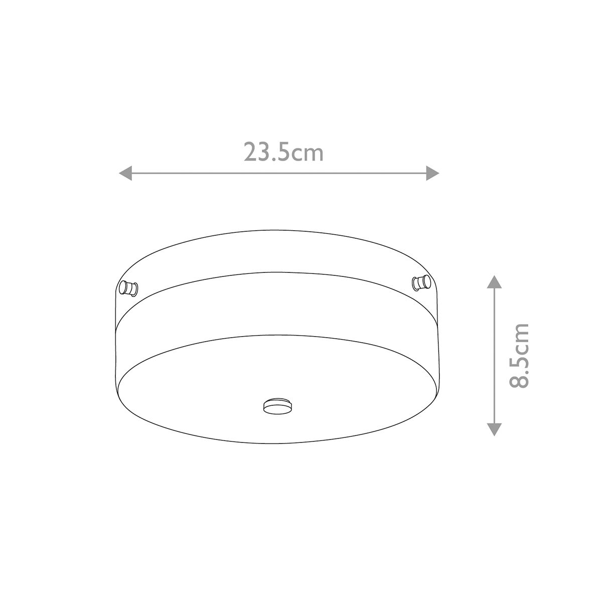 Elstead Tamar Medium Flush Gold Bathroom Ceiling Light