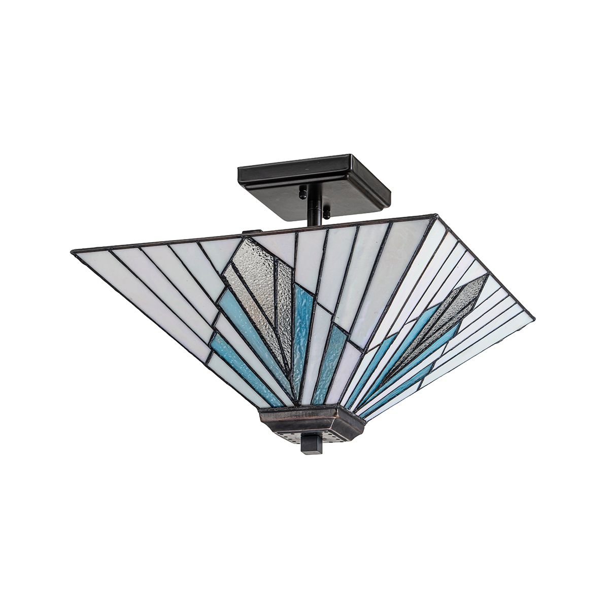 Alderley Tiffany Ceiling Light-warehouse-40