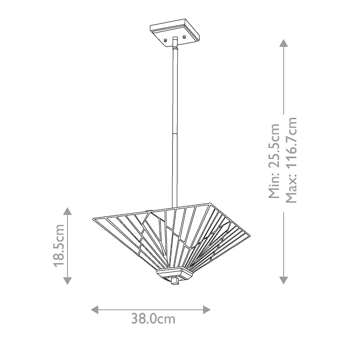 Alderley Tiffany Ceiling Light-warehouse-40