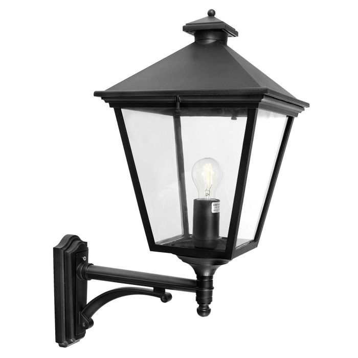 Elstead Turin Grande Black Outdoor Uplighter Wall Light
