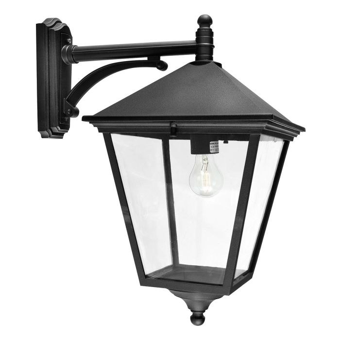 Elstead Turin Grande Black Outdoor Downlighter Wall Light