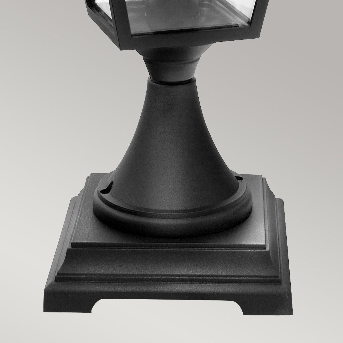 Elstead Turin Grande Black Outdoor Pedestal Lantern-warehouse-clearance-04-09-26