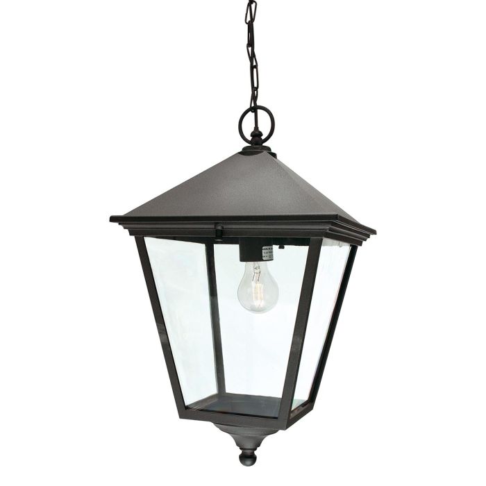 Elstead Turin Grande Black Outdoor Pendant Light
