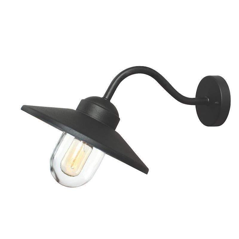 Elstead Klampenborg Black Outdoor Wall Light-warehouse-clearance-140826