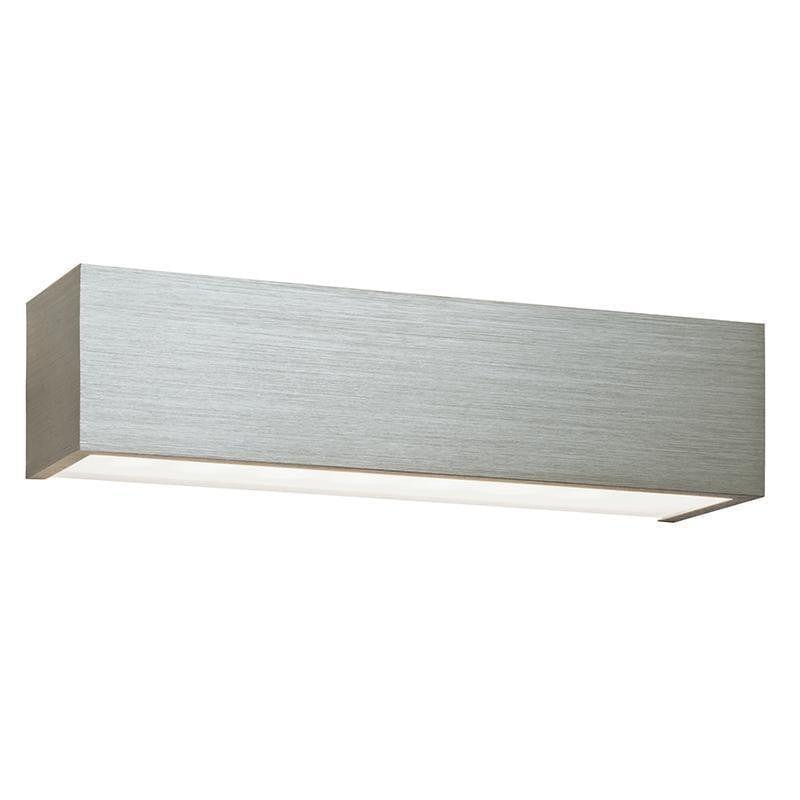 Shale 1 Light Brushed Chrome & Frosted Glass Wall Light-warehouse-180926