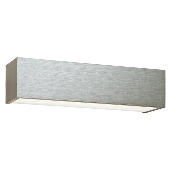 Shale 1 Light Brushed Chrome & Frosted Glass Wall Light