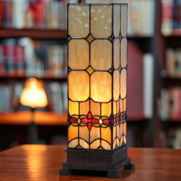 Atlantic Medium Square Tiffany Table Lamp