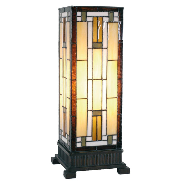 Tiffany Square Table Lamps - Richmond Tiffany Large Square Table Lamp