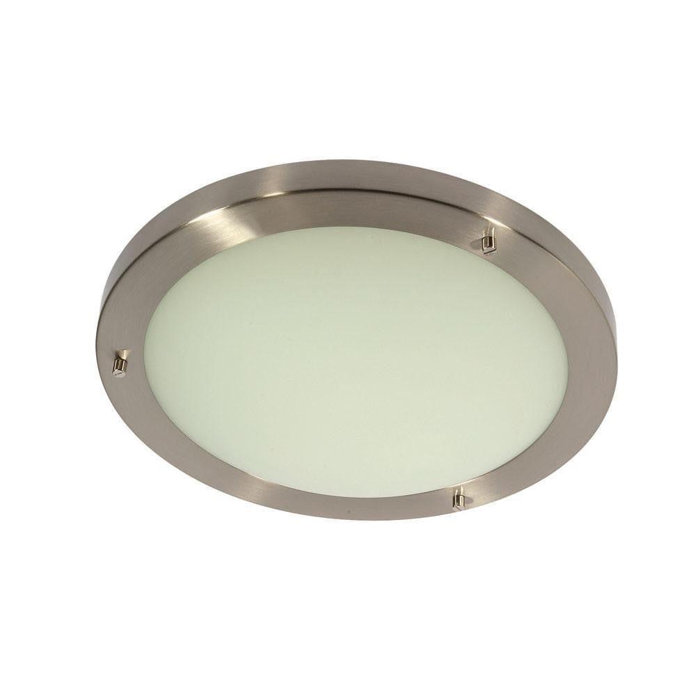Rondo Chrome Finish Large Flush Bathroom Ceiling Light-warehouse-clearance-020426