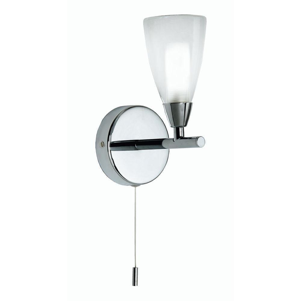 Zahira Chrome Finish Bathroom Wall Light-warehouse-clearance-220526