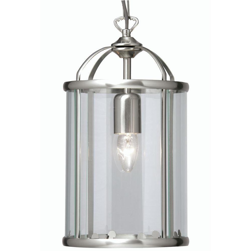 Oaks Fern Ceiling Lantern Antique Chrome 1 Light-OB-180926