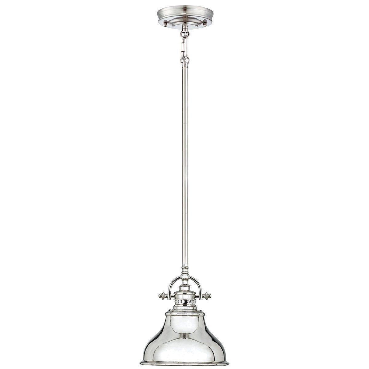 Quoizel Emery Mini Silver Pendant Ceiling Light-WAREHOUSE-40-260626