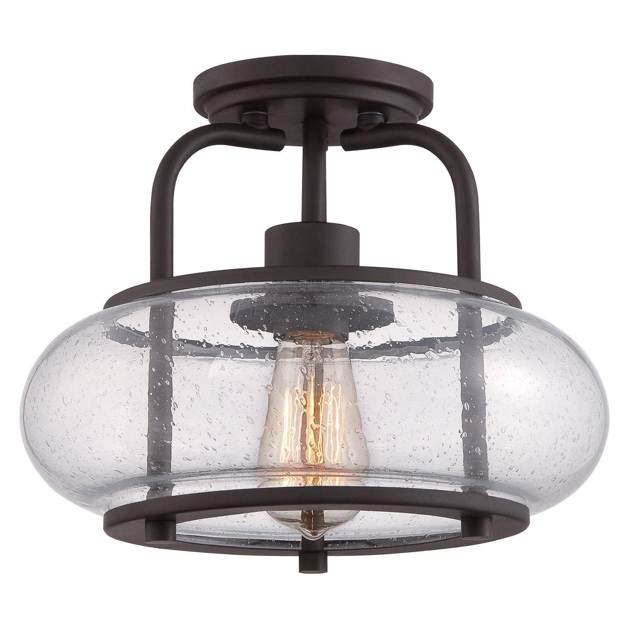 Quoizel Trilogy Small Old Bronze Semi-Flush Ceiling Light-warehouse-40